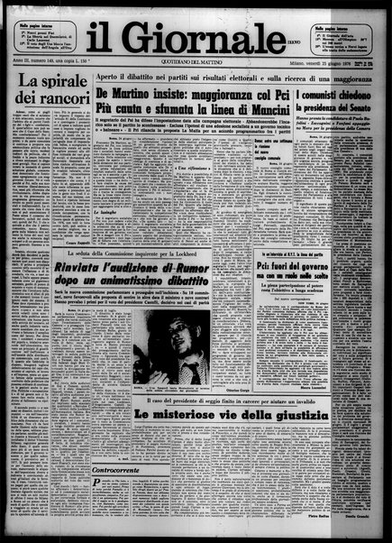 Il giornale nuovo : quotidiano del mattino